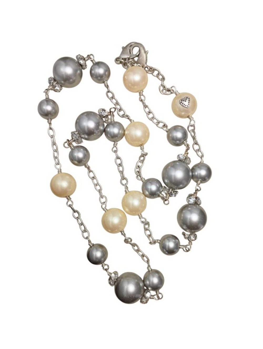 Stella & Dot Multi La Coco Necklace 27” Faux Pearl Necklace Strand